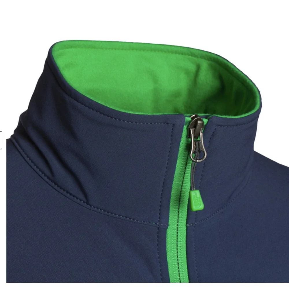 The North Face Apex Softshell Jacket Blue Green Trim Windproof Men’s Large